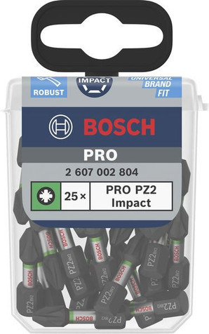 Bosch Impact Control TicTac Box, PZ2, 25pcs 2607002804