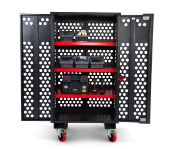 Armorgard FC6 Mobile Fittings Cabinet Mesh Designt 1077 x 775 x 1880mm