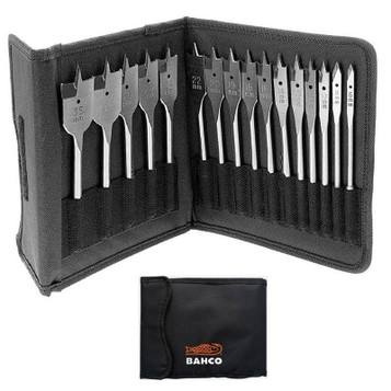 Bahco 9629 Series Flat Bit Set, 15 Piece in Storage Wallet