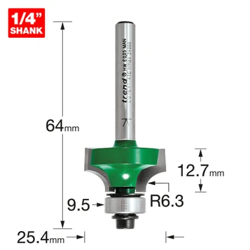 Trend Rounding over 6.3mm radius x 12.7mm cut C076X1/4TC