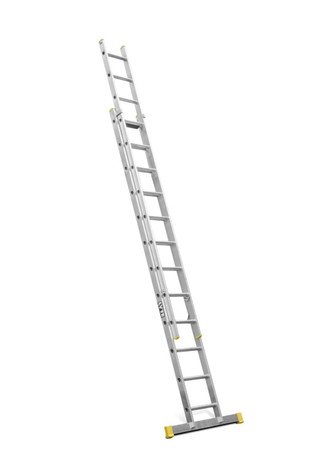 Lyte 2x12 Rung Professional Trade Extension Ladder 2 Section EN131-2