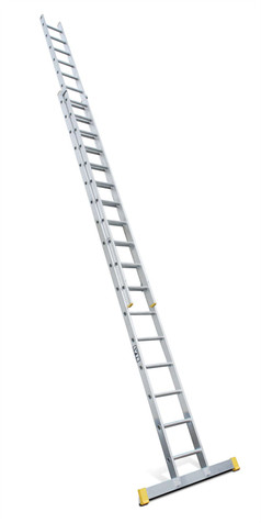 Lyte 2x17 Rung Professional Trade Extension Ladder 2 Section EN131-2