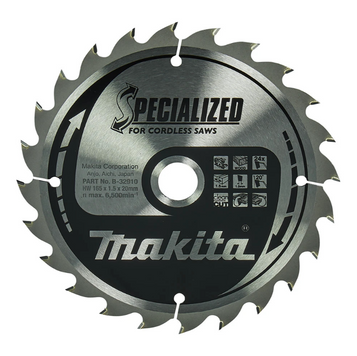 Makita B-32910 Specialized 165mm x 20mm 24T TCT Circular Saw Blade