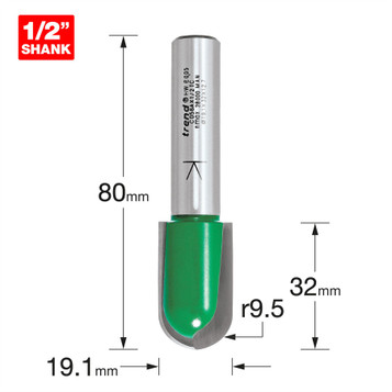 Trend Radius 9.5mm radius x 32mm cut x 80mm C056AX1/2TC