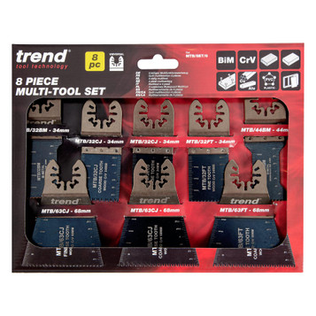 Trend 8 Piece Universal Multi-Tool Blade Set MTB/SET/8