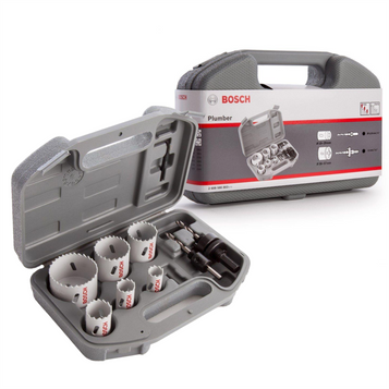 Bosch Standard HSS Bi-Metal Holesaw Plumbers 9pc Set - 2608580803