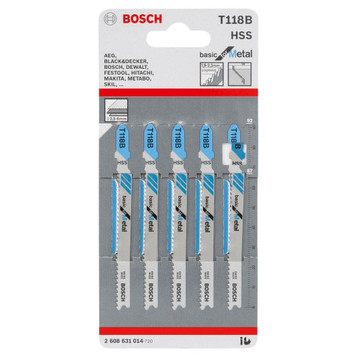 Bosch Jigsaw blade T 118 B Basic for Metal 2608631014