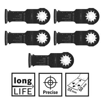 Bosch PRO Starlock AIZ 32 APIB BIM Multi Material Plunge Cut Multitool Saw Blade 32mm x 50mm x5Pcs 2608669067