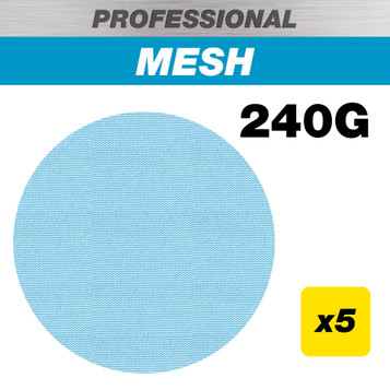 Trend AB/150/240P - 150mm 240G Pro Mesh Random Orbital Sanding Disc, 5 Pack