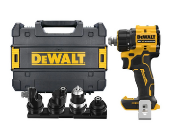 Dewalt DCD803NT-XJ 18V XR Brushless Multi-Head Drill Driver - Body, Case & 4 x Interchangable Heads