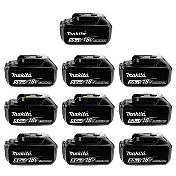 Makita BL1850 18v 5.0Ah Li-ion LXT Battery Pack of 10