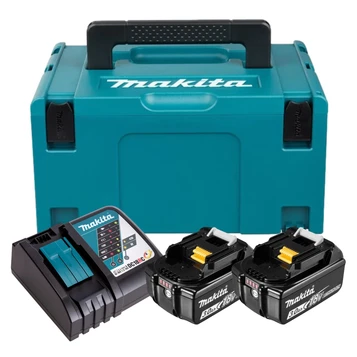 Makita 18v LXT Power Source Kit Inc 2 x BL1830B 3.0Ah Batteries, 1x DC18RC Charger & Makpac Carry Case