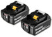 2 x MAKITA BL1830 BATTERY 18V 3.0Ah Li-ION GENUINE UK