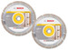 2 x Bosch Diamond Blade Disc Standard for Universal, 230 x 22,23mm - 2608615065