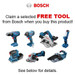 Bosch 18v 3x4.0Ah Li-ion 8 Piece DYNAMIC series Power Tool Kit - 0615990K9G
