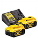 Dewalt DCB184 18V XR li-ion Battery 5.0Ah X 2 + DCB115 Fast Charger