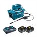Makita DHW080PT2 Twin 18V (36v) LXT Brushless High Pressure Washer with 2x5.0 Ah Batteries and Charger