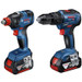 Bosch Brushless Twin Pack GSB 18V-55 Combi Drill and GDX 18V-200 Impact Driver