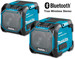 2 x Makita DMR203 18v Bluetooth True Wireless StereoJobsite Speaker Kit with 5.0 Ah Batteries