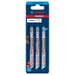 Bosch Expert 'Hardwood Fast' T 144 DHM Jigsaw Blade 3-pc