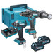 Makita DK0176G205 40V XGT 2 Piece Brushless Kit with 2x 2.5Ah Batteries, Charger & MAKPAC Case