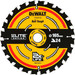 3 x DeWalt DT10624 165mm 24T 20mm Elite Cordless Circular Saw Blade
