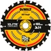 10 x DeWalt DT10624 165mm 24T 20mm Elite Cordless Circular Saw Blade