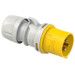 PCE 110v 32Amp 3 Pin Yellow Plug IP44 Splash-proof Plug