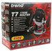 Trend T7ELK 1/2in Variable Speed Plunge Router 1750W 110V