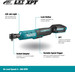 Makita DWR180Z 18v LXT Ratchet Wrench 1/4"-3/8" - Body Only