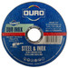 DURO 115mm / 4½" x 1mm Steel & Inox Thin Cutting Slitting Disc x10 In Tin