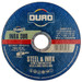 DURO 125mm / 5" x 1mm Steel & Inox Thin Cutting Slitting Disc x 10 In Tin