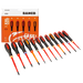 Bahco XXL Ergo 12 Piece VDE Insulated Slim Screwdriver Set BE9878SL
