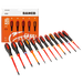 Bahco XXL Ergo 12 Piece VDE Insulated Slim Screwdriver Set BE9878SL
