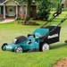 Makita DLM538PT2 Twin 18V / 36V 530mm Push Lawn Mower 2x 5.0Ah Battery Kit