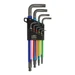 Bahco C1997LM/9P Metric Long Ball End Coloured Hex L-Key Set, 9 Piece