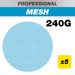 Trend AB/150/240P - 150mm 240G Pro Mesh Random Orbital Sanding Disc, 5 Pack