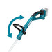 Makita DUR193RT 18V LXT Cordless Grass Line Trimmer Strimmer Kit Inc 5.0Ah Battery & Charger