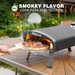 Mimiuo Outdoor Gas Pizza Oven With Pizza Stone, Peel & UK Regulator, G-Oven, Black