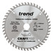 Trend CSB/160 CraftPro 160mm 48T Circular Saw Blade 20mm Bore for Fast Rip and General Cutting