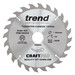 Trend CSB/18424A CraftPro 184mm 24T Circular Saw Blade 30mm Bore for Fast Rip and General Cutting