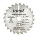 Trend CSB/19024TC CraftPro 190mm 24T Circular Saw Blade 30mm Bore for Fast Rip and General Cutting