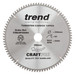 Trend Craft Saw Blade Aluminium and Plastic 250mm x 84 teeth x 30mm CSB/AP25084