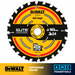 DeWalt DT10624-QZ Elite 165mm x 20mm 24T Circular Saw Blade for Fast Wood Cutting