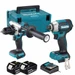 Makita DLX2566TJ 18V LXT Brushless Twin Kit, 2 x 5.0Ah Batteries, Charger and MAKPAC Case