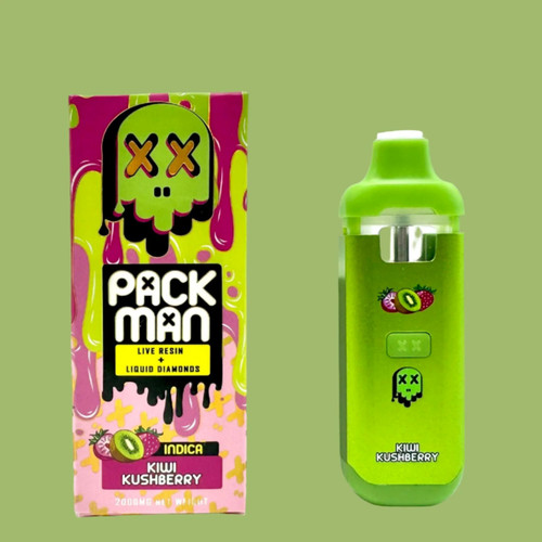 KIWI STRAWBERRY - DISPOSABLE RECHARGEABLE VAPE - LIVE RESIN + LIQUID DIAMONDS - 2 GRAMS (2000mg)