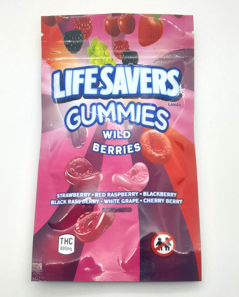 LIFESAVER - GUMMY WILD BERRIES  (600Mg THC) front