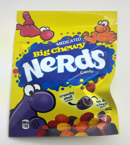 NERDS - BIG CHEWY- ASSORTED FLAVOURS (600Mg THC) front