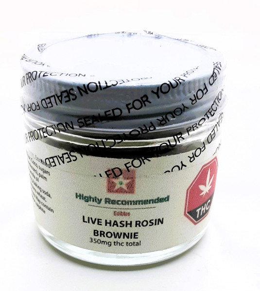 300mg THC hash rosin edible brownie