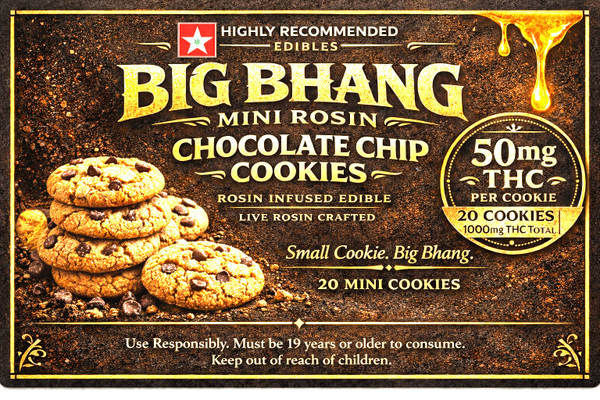 big bhang mini rosin chocolate chip cookies 1200mg
